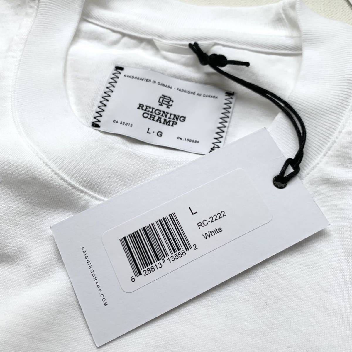 REIGNING CHAMP &frasl; コート L&frasl;XL STORE L 新品 REIGNING CHAMP レイニング チャンプ ミッドウェイト ジャージー 長袖 Tシャツ メンズ RC-2222 白 ホワイトMIDWEIGHT JERSEY