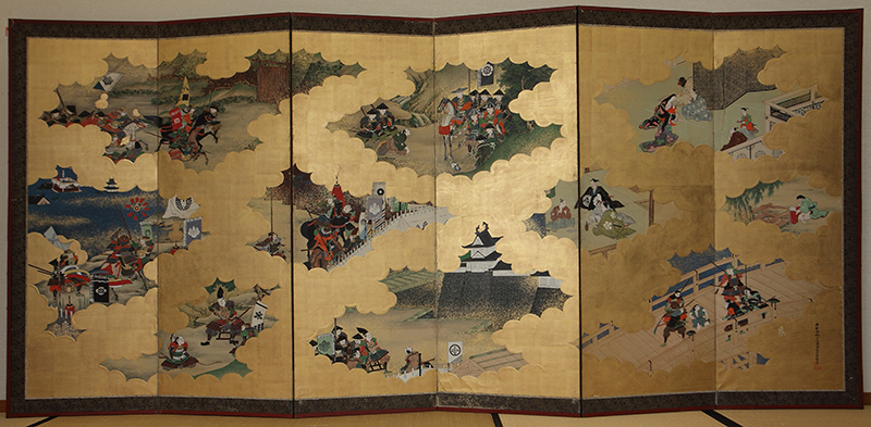 新作入荷，送料無料 時代 絵物語六曲屏風一双 金屏風 金地 金雲 戦 日本画 日本美術(屏風)｜売買されたオークション情報、yahooの商品情報をアーカイブ公開 - オークファン 屏風