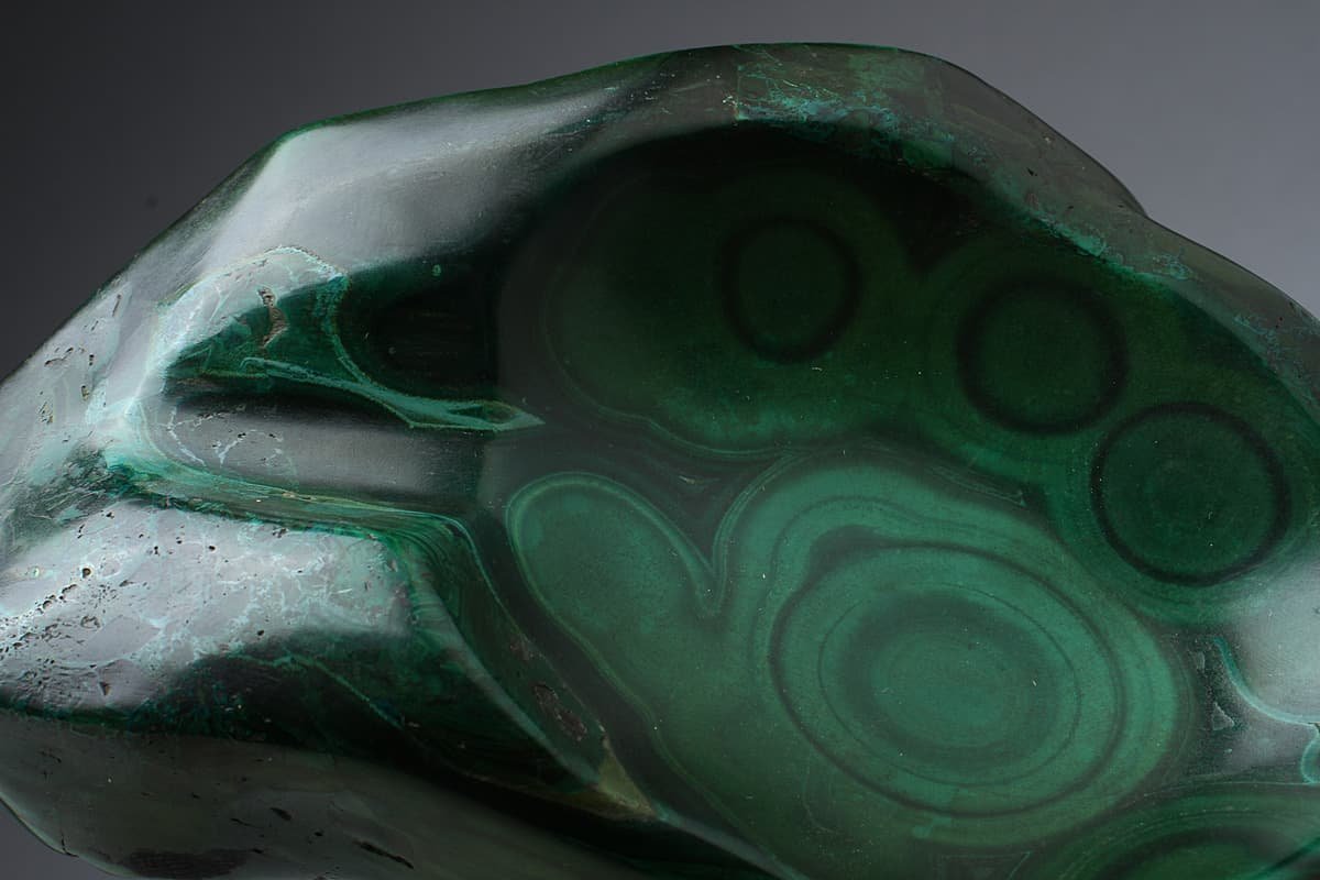 HW264 天然石 自然石「孔雀石」鑑賞石 幅17.2cm/高4.2cm 重1.3kg・孔雀 