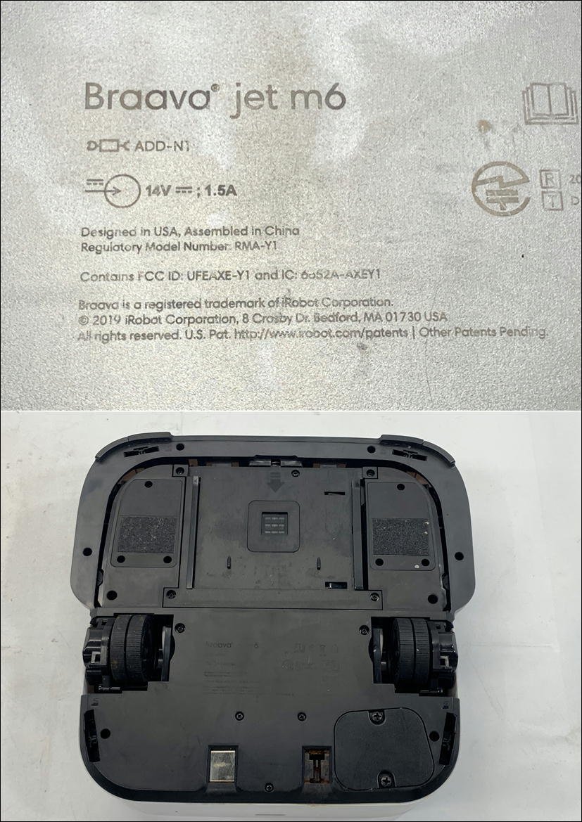 iRobot Braava jet m6 本体 説明書、保証書、付属品同梱 美品 ☆～ iRobot アイロボット [Braava jet m6] [RMA-Y1] ホワイト 完全