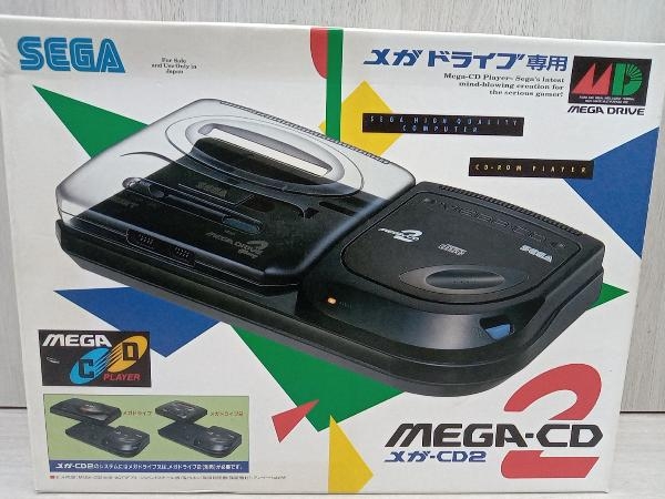 ジャンク メガドライブ専用 メガCD2 別売のメガドライブを接続して 
