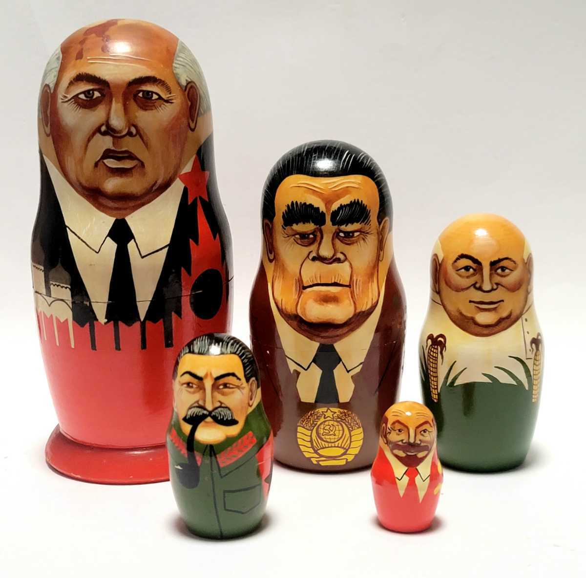 現ロシア ソ連/ソビエト連邦 歴代指導者 5連 マトリョーシカ