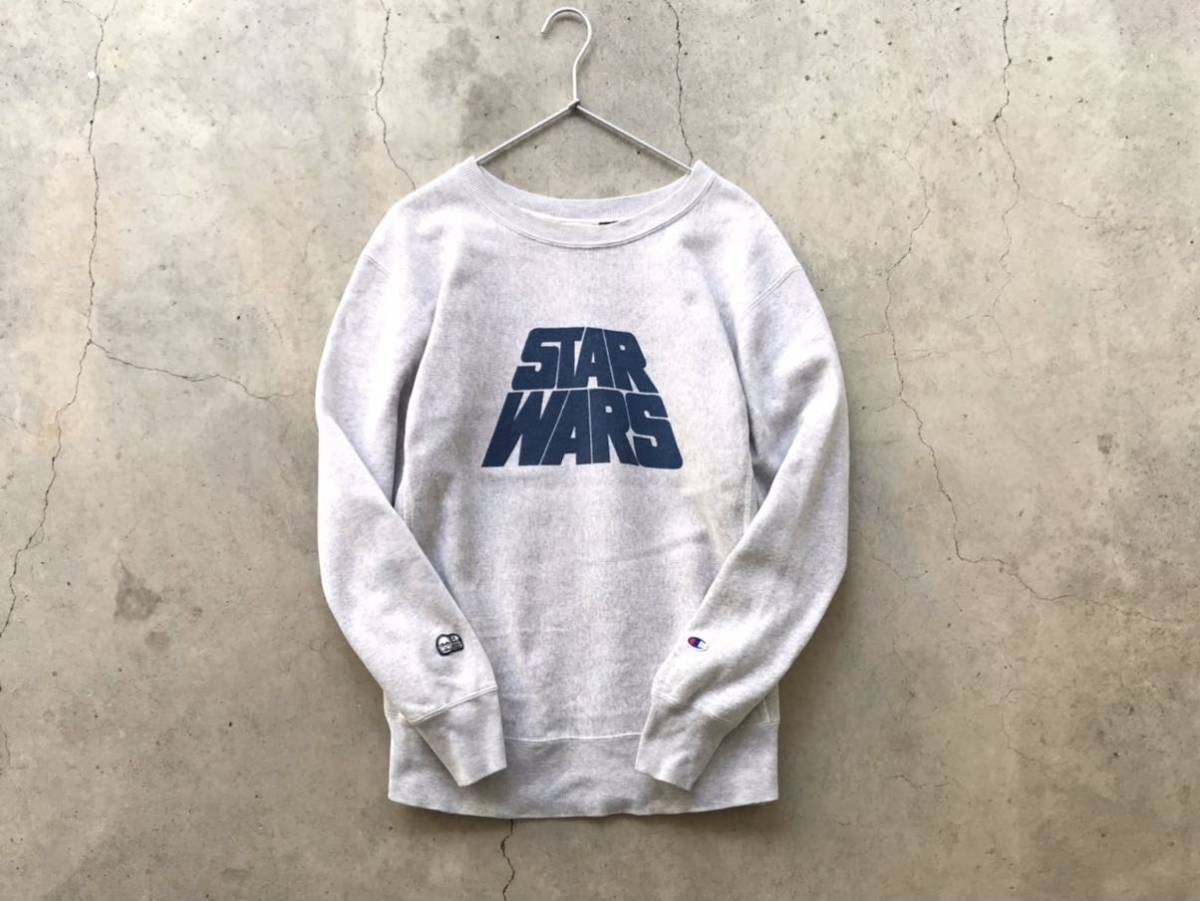 BEAMS別注 Champion×STAR WARS 染み込みプリント リバースウィーブ 