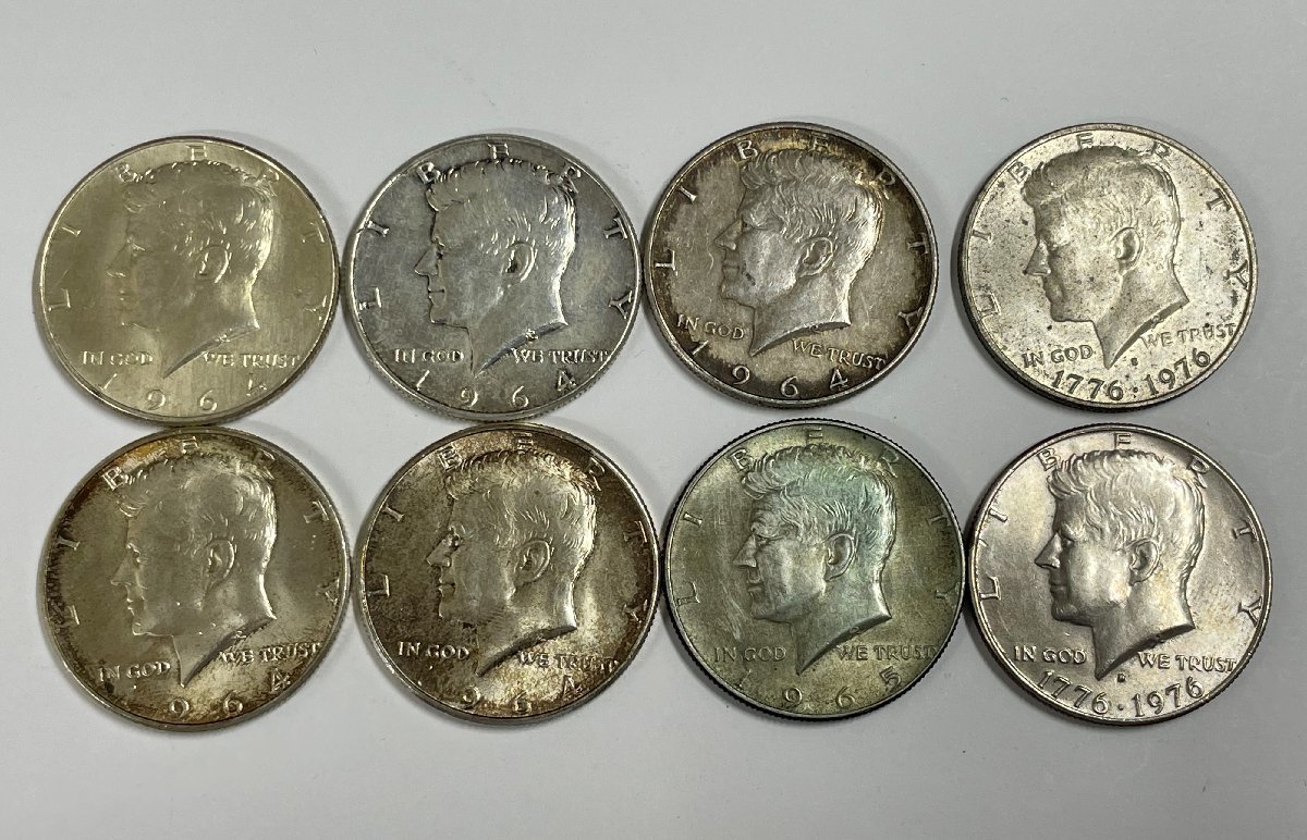 ケネディ ハーフダラー アメリカ 1964年 1964年銘 銀貨 50セント銀貨