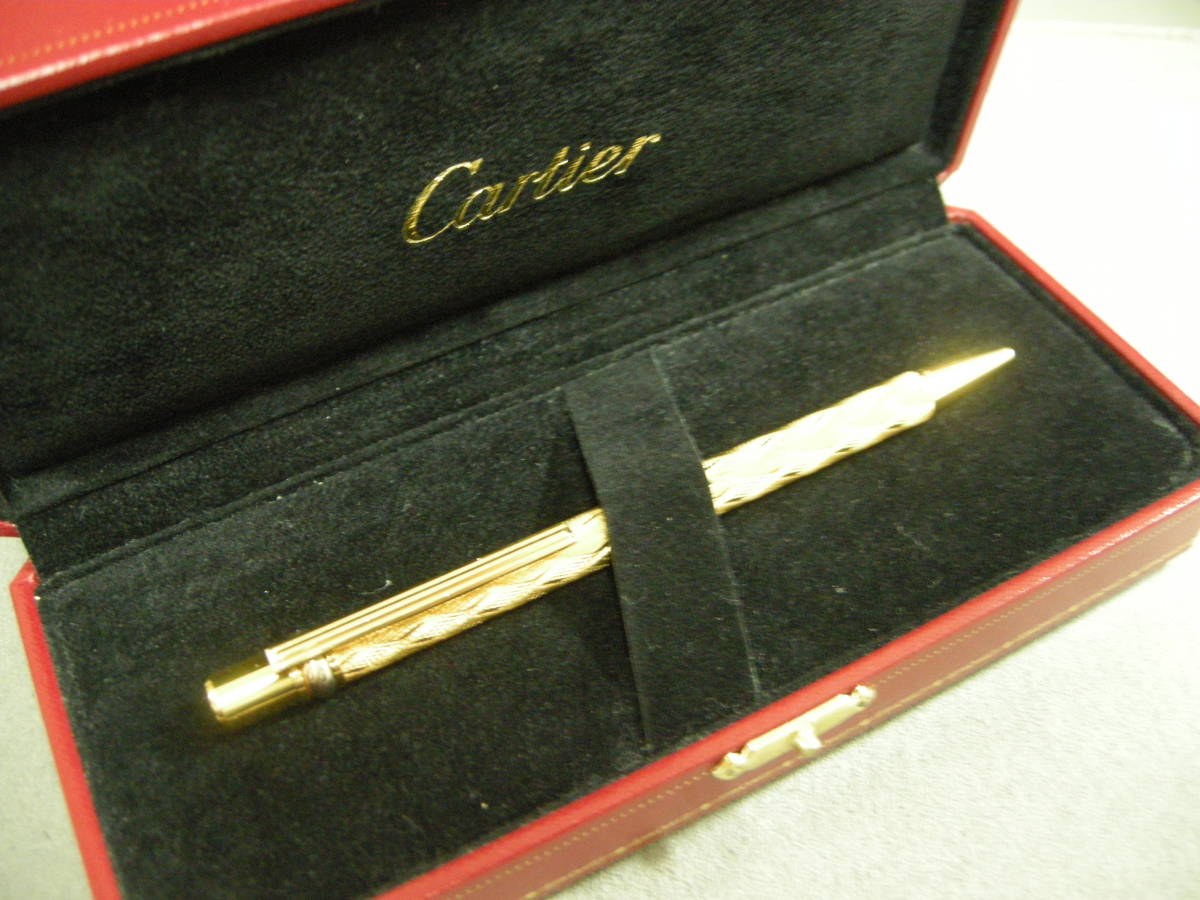 大得価，送料無料 品 カルティエ マスト ボールペン Cartier ボディ：ゴールドカラー ツイスト式(その他)｜売買されたオークション情報、yahooの商品情報をアーカイブ公開 - オークファン その他
