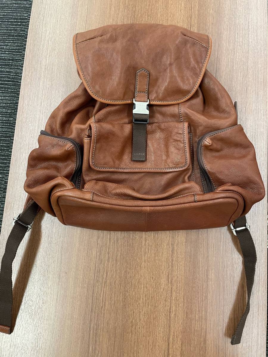 メンズ リュックサック リュック レザー - FOSSIL フォッシル レザー 