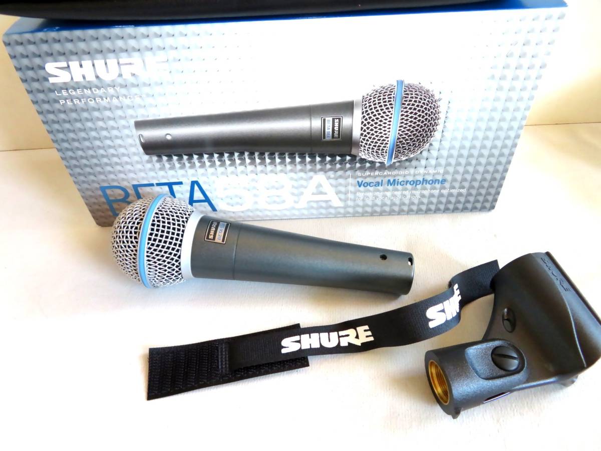 ○【行董】美品 SHURE BETA 58A-X シュアー ダイナミック マイク 