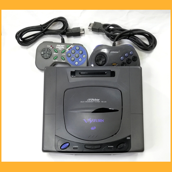 ●SS●ビクター Vサターン 本体 RG-JX1 動作品 コントロールパッド サンソフトサターンパッド Victor V-SATURN●