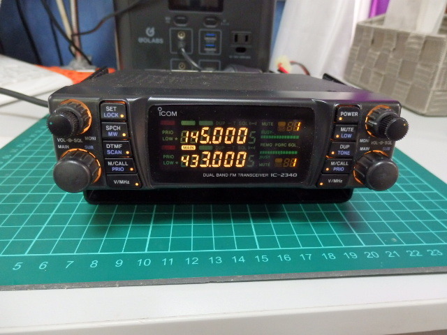 アイコムIC2340ー10w機 アイコムIC-2340 10W機先日まで使用 出力10WOK、UV同時受信OK 普通