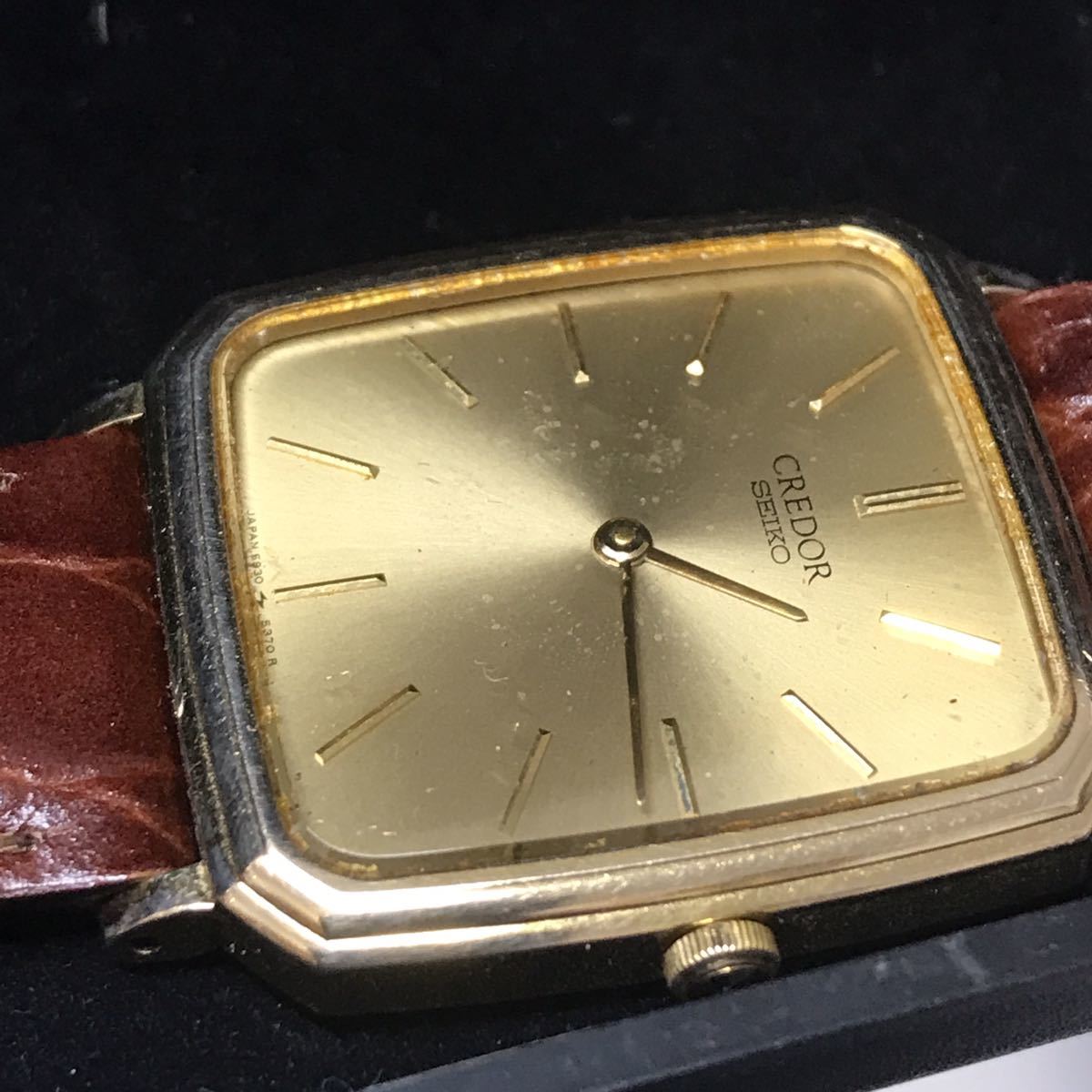 SEIKO 腕時計クォーツ 14K 5930-5350 クレドール バンビ ベルト 