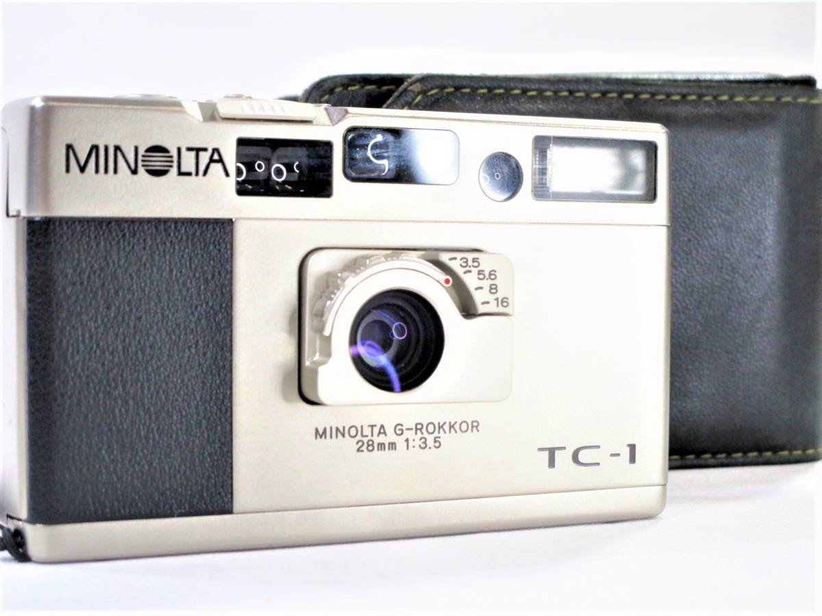 送無☆MINOLTAミノルタ TC-1 ケース付 フィルムコンパクトカメラ