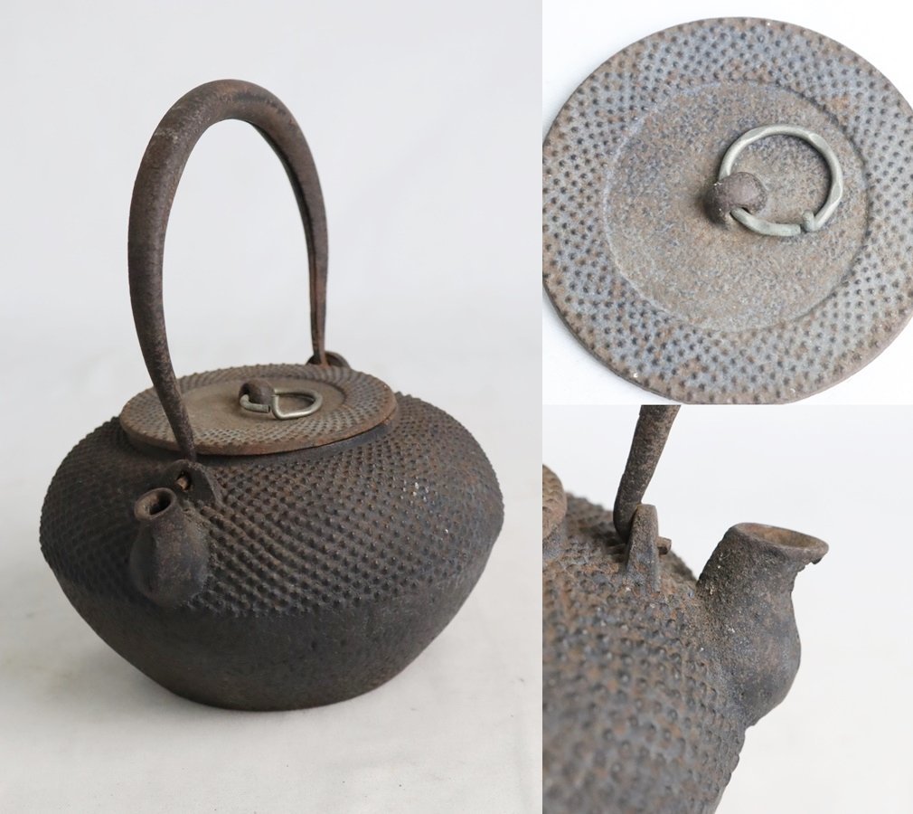 茶道具 煎茶道具 急須 鉄器 鉄瓶 茶壺 湯沸かし 茶器 金属工芸 在銘 鉄瓶 煎茶道具 茶道具 急須 湯沸 在銘 時代物 龍文堂 造 銅蓋 歴史