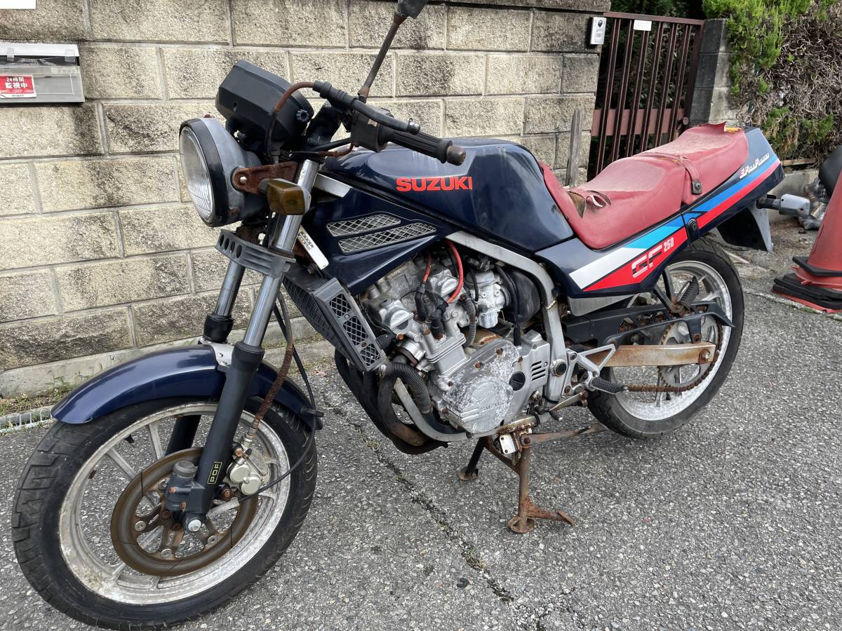 8000キロ GF250 GJ71C-115＊＊＊ 書類、鍵付き レストアベースor 