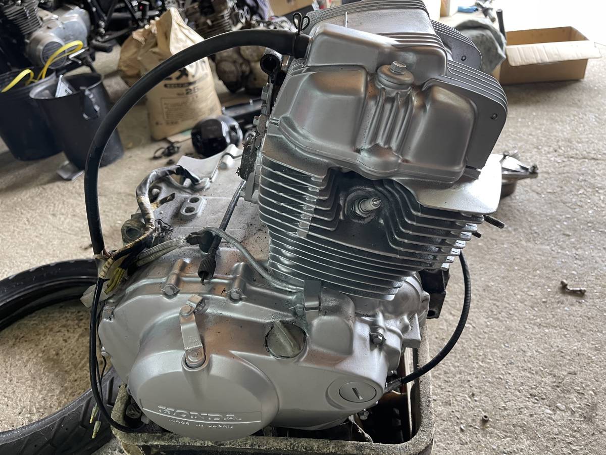 CB250N ホーク3 キック クランキング確認済み エンジン バブ CB400T