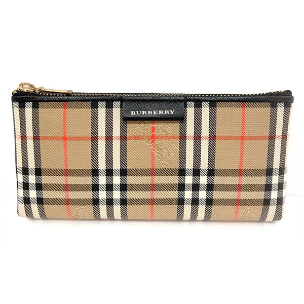 【SALE，正規品】 BURBERRY バーバリー ノバチェック ポーチ ベージュ系 ナイロン/レザー(ポーチ)｜売買されたオークション情報、yahooの商品情報をアーカイブ公開 - オークファン かばん、バッグ