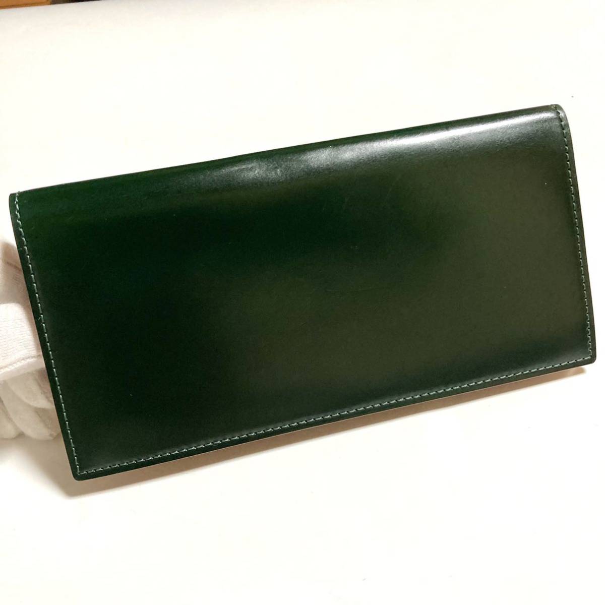 GANZO コードバン 小銭入れ付き長財布 ガンゾ 財布 かぶせ式 日本製 馬革