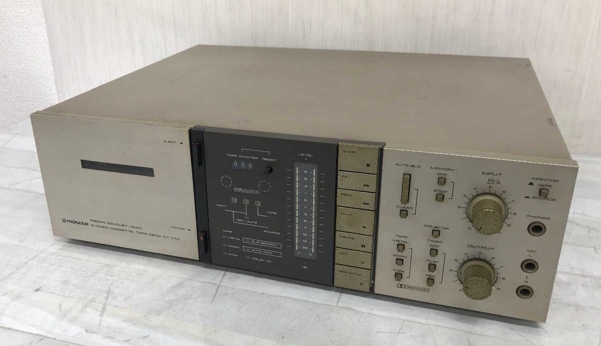 カセットデッキ パイオニア Pioneer PIONEER パイオニアCT-9通電
