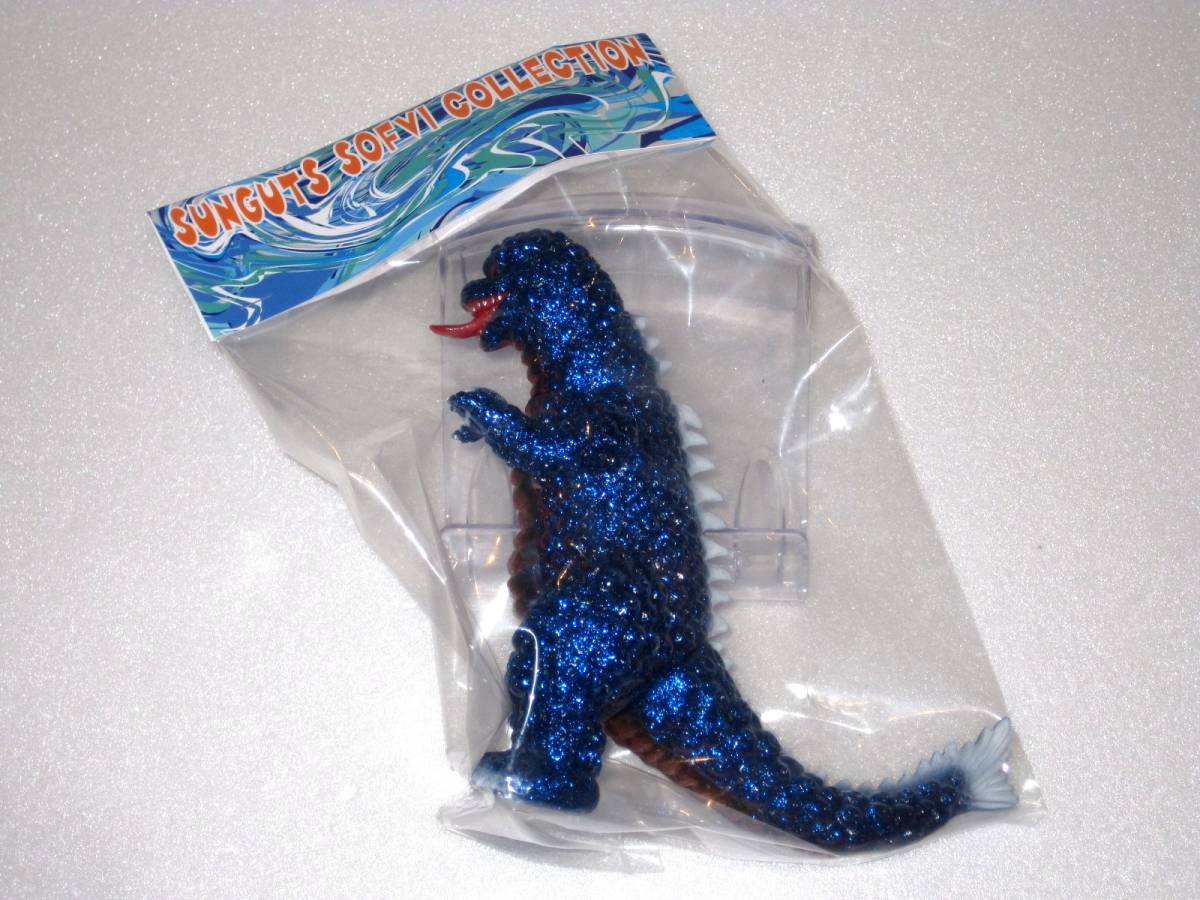 WTC大阪】サンガッツ本舗 豊年魚 ブルー ラメ ソフビ フィギュア 怪獣