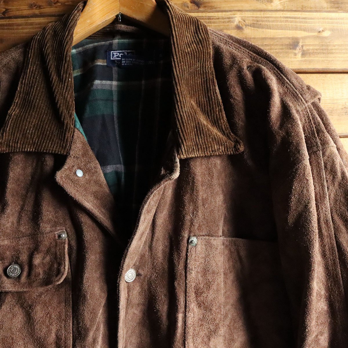 J6/T6.23-2 90s RalphLauren ラルフローレン スエード レザー 