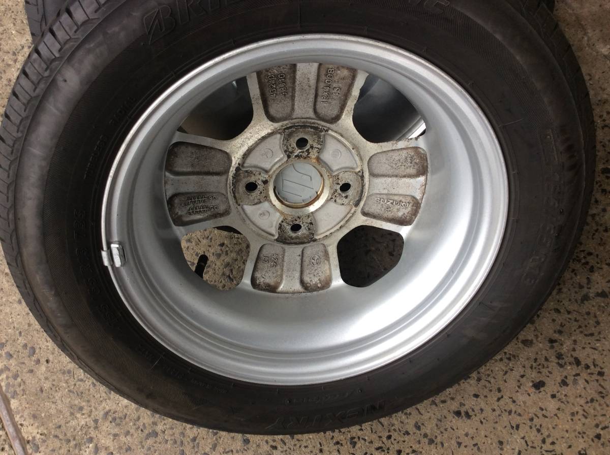 M5581 キャリートラック エブリイバン 等に！ スズキ 純正 13インチアルミ＆155/65R13 夏タイヤ4本セット☆彡 ワゴンR MRワゴン アルト SUZUKI DIGITAL LIBRARY｜四輪車 エブリィ キャリーの通販 キャリイ特装車シリーズ｜スズキ