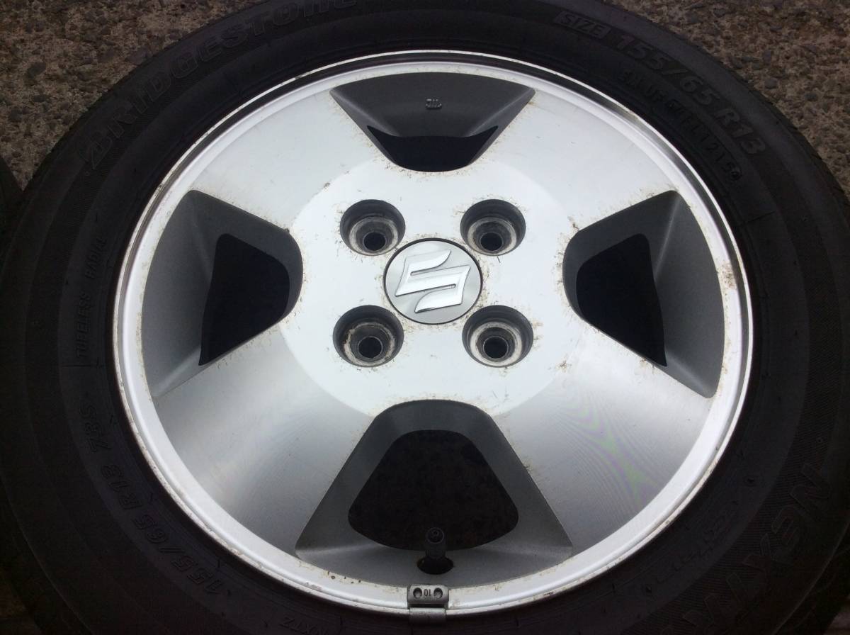M5581 キャリートラック エブリイバン 等に！ スズキ 純正 13インチアルミ＆155/65R13 夏タイヤ4本セット☆彡 ワゴンR MRワゴン アルト SUZUKI DIGITAL LIBRARY｜四輪車 エブリィ キャリーの通販 キャリイ特装車シリーズ｜スズキ