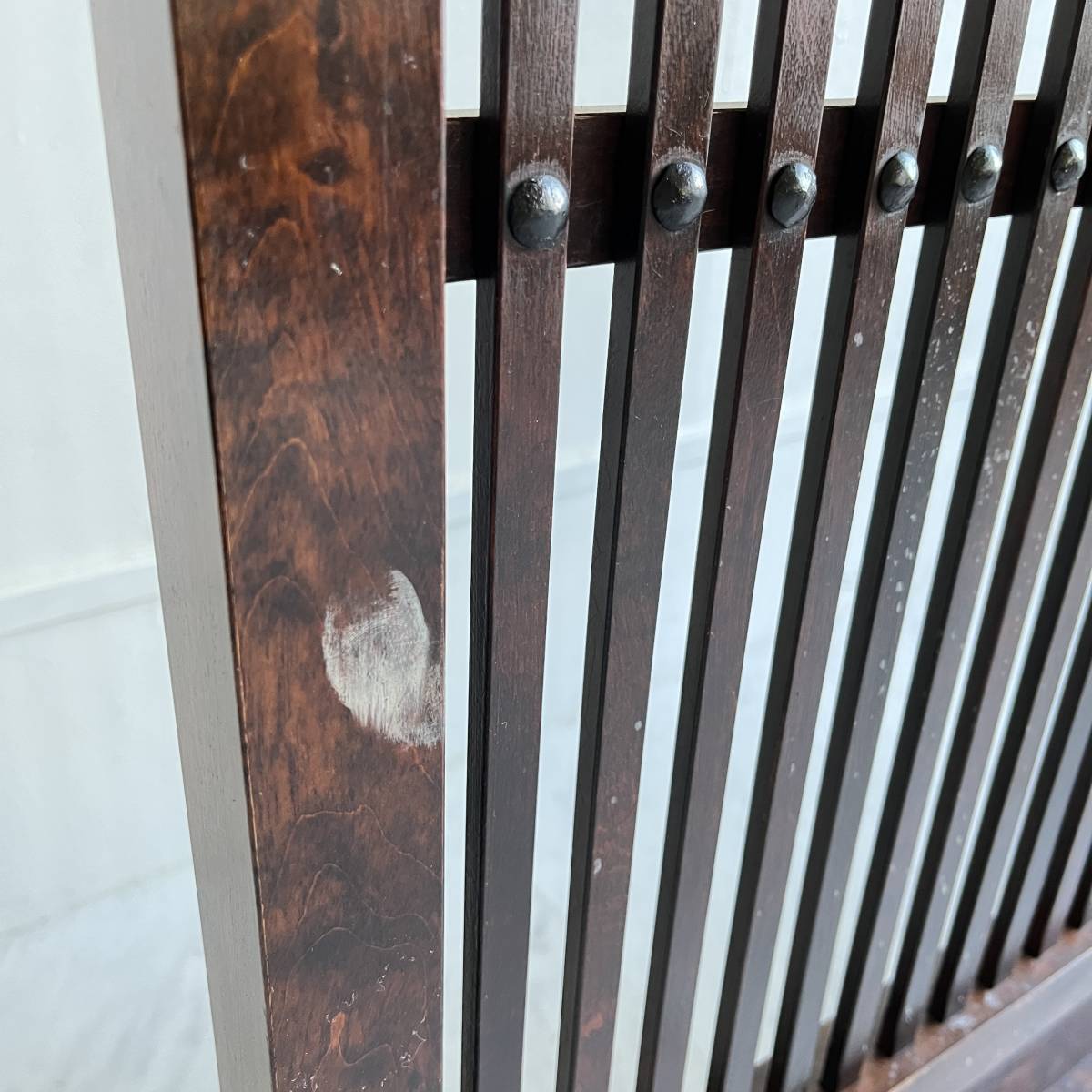 北海道民芸家具 ビンテージ 衝立 121.5×33×106cm 屏風 パーティション