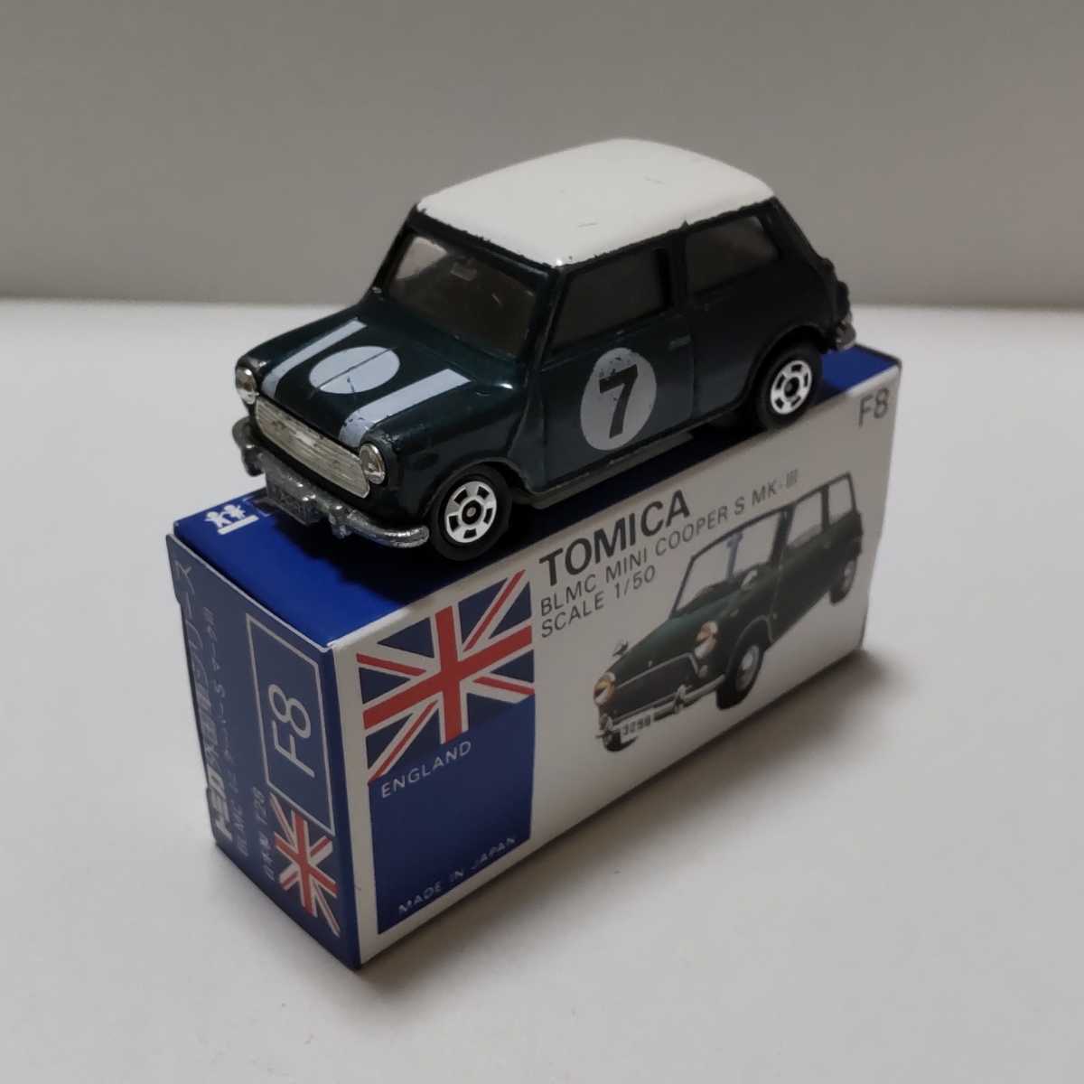 大人気，SALE トミカ F8 ミニクーパー 青緑/白 黒シート コピー箱 おまけ 付き(乗用車)｜売買されたオークション情報、yahooの商品情報をアーカイブ公開 - オークファン 乗用車