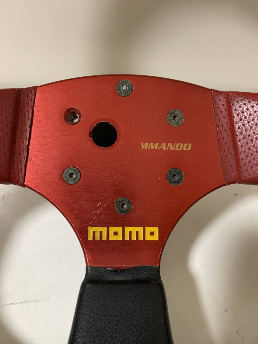 MOMO COMMANDO モモ ハンドル ステアリング Φ35 35cm 品 ブラック