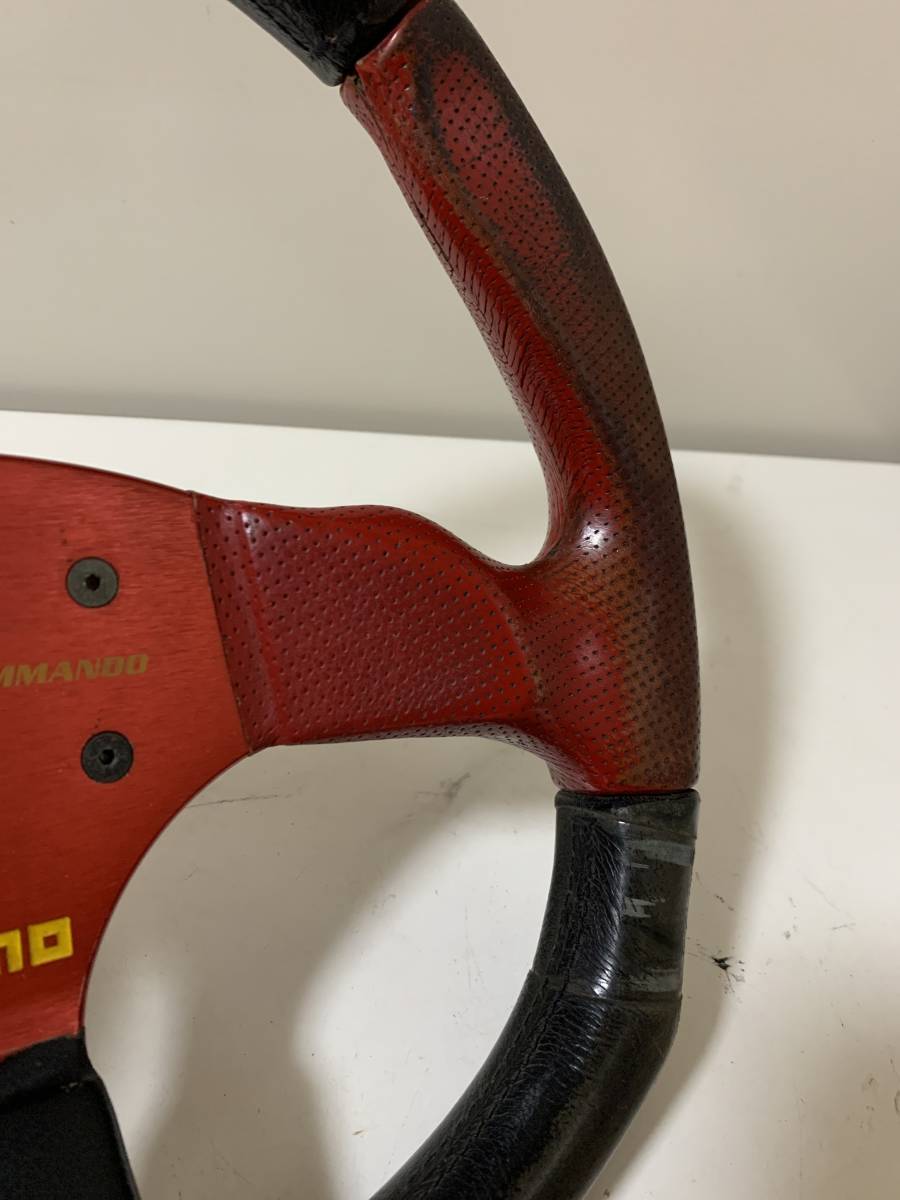 MOMO COMMANDO モモ ハンドル ステアリング Φ35 35cm 品 ブラック