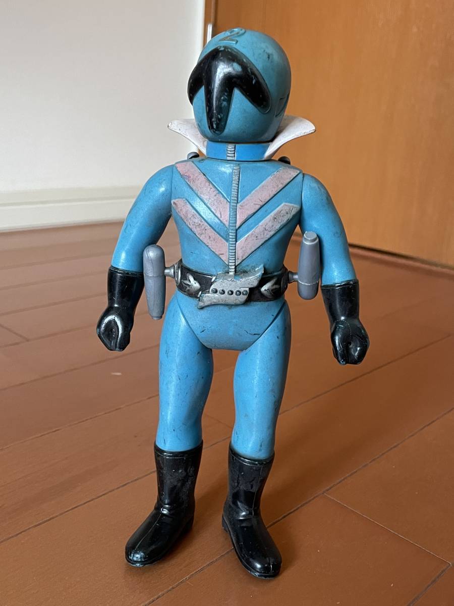 アオレンジャー 秘密戦隊ゴレンジャー 高さ約225mm ソフビ 旧BANDAI 
