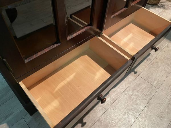 飛騨産業 北海道民芸家具 焼印有 HM115K 高級本棚 樺無垢材 約27.9万円
