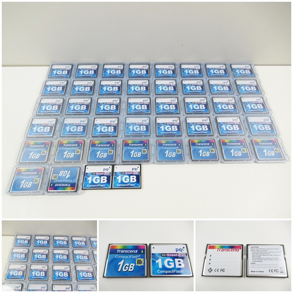 低価，人気セール B96 Transcend コンパクトフラッシュ 80ｘ 1GB＆PQI ピーキューアイ コンパクトフラッシュ-1G まとめ売り(1GB)｜売買されたオークション情報、yahooの商品情報をアーカイブ公開 - オークファン 1GB
