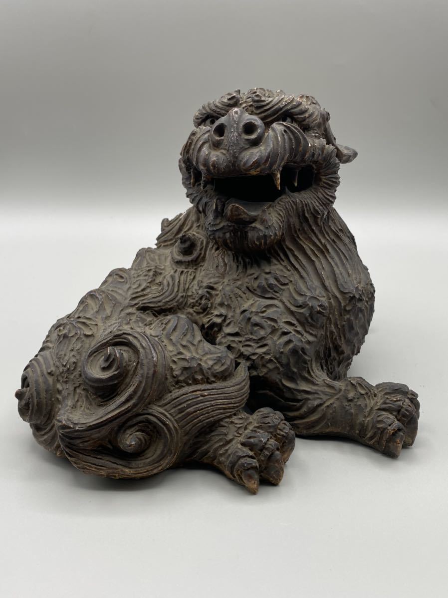 Yahoo!オークション - 桃花島B0024瀬戸 獅子 狛犬 名工 加藤 「加藤春