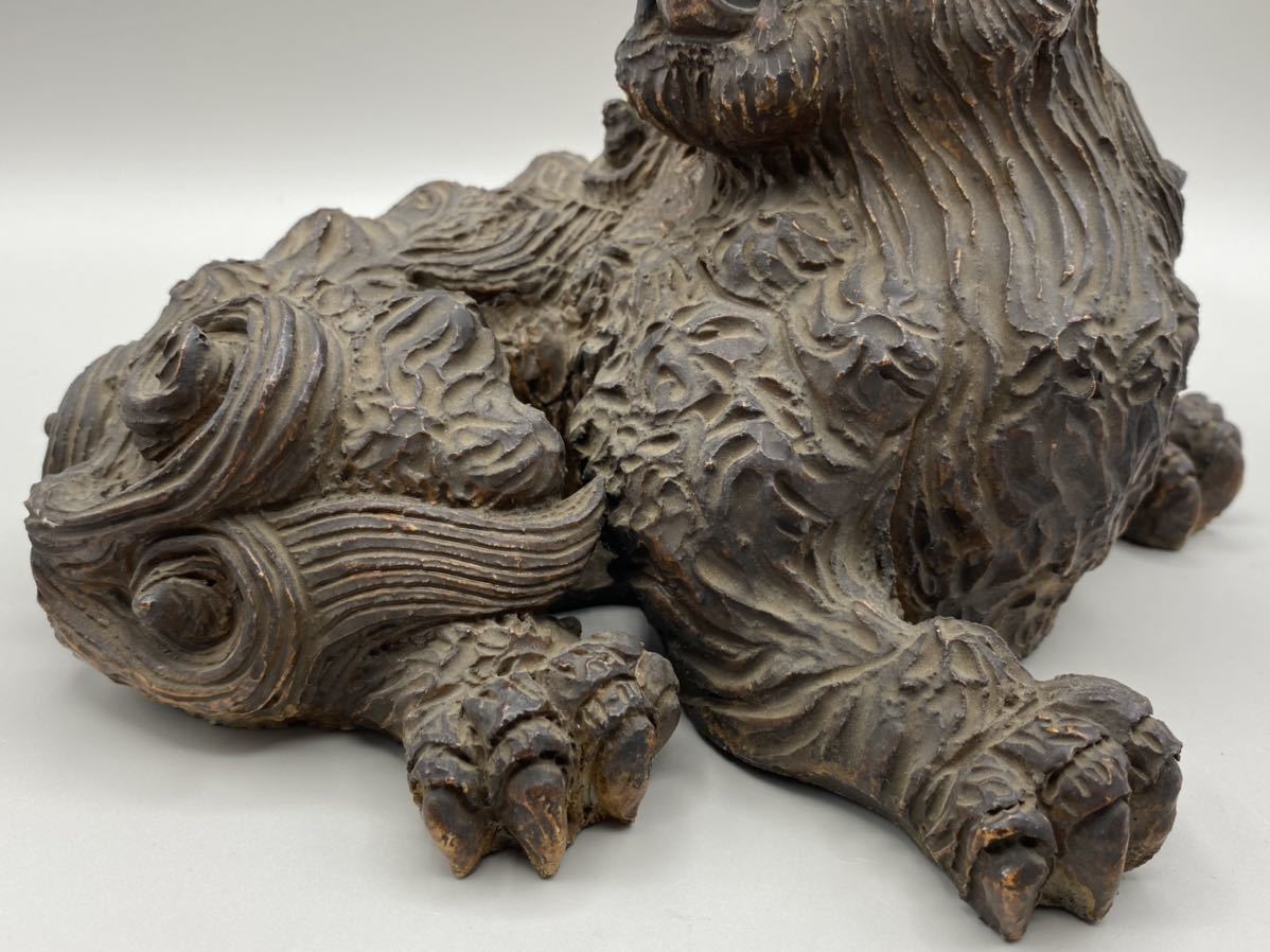 Yahoo!オークション - 桃花島B0024瀬戸 獅子 狛犬 名工 加藤 「加藤春