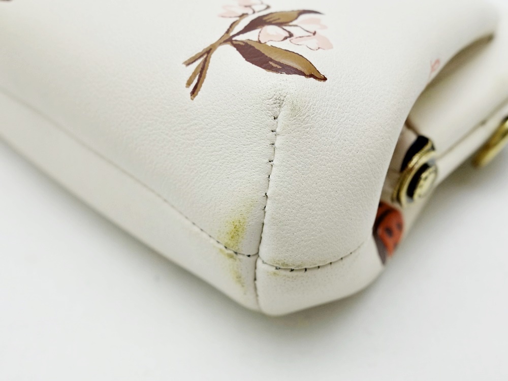 A22-544 【美品】COACH コーチ 6417 レディバグ フローラルプリント 