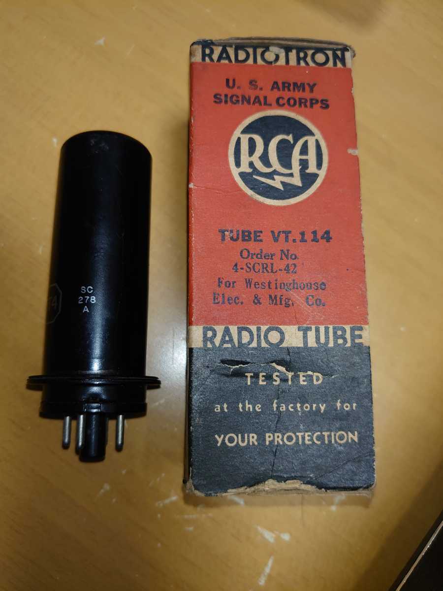for:Westighouse RCA5T4直熱整流メタル管中古ですsignal corps