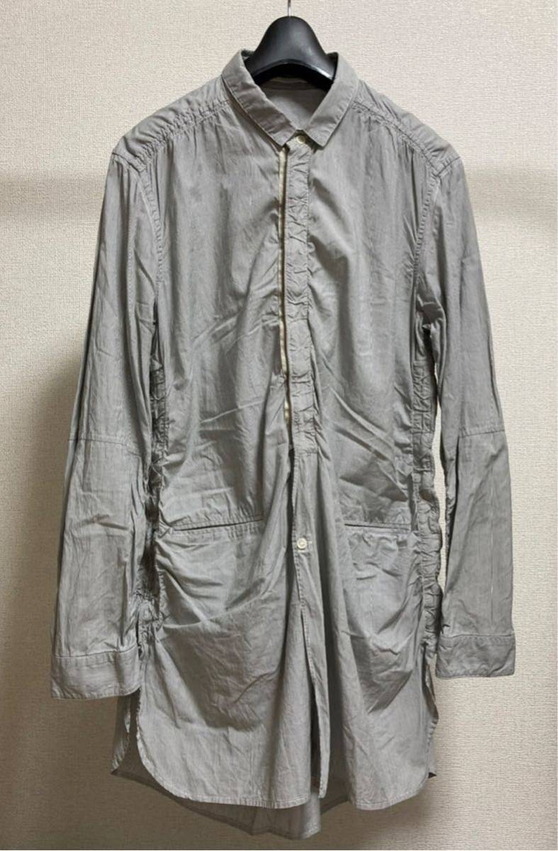 john undercover アンダーカバー シャツ 長袖 john UNDERCOVER アンダーカバー サイドジップ ロング シャツ