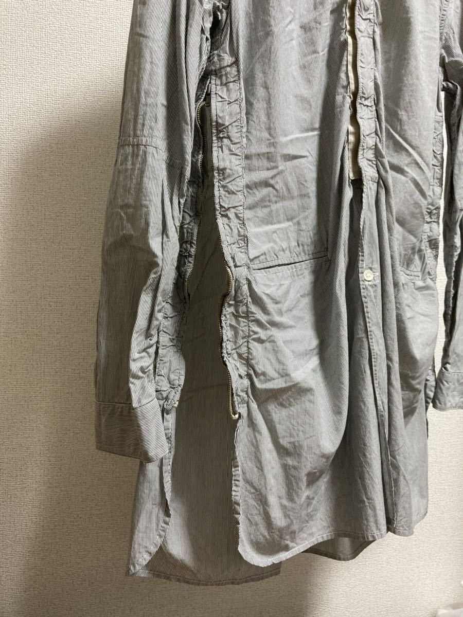 john UNDERCOVER アンダーカバー サイドジップ ロング シャツ
