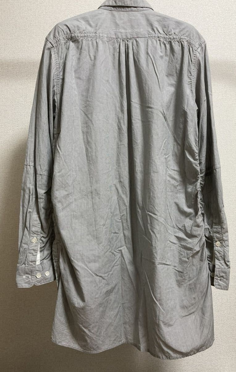 john UNDERCOVER アンダーカバー サイドジップ ロング シャツ