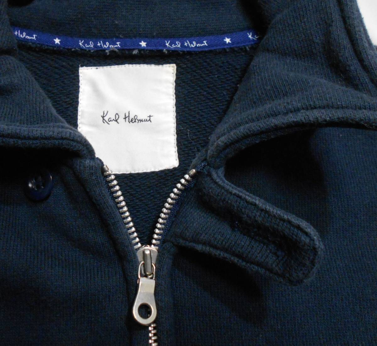 カールヘルム【Karl Helmut】darkblue フルジップ スウェット 