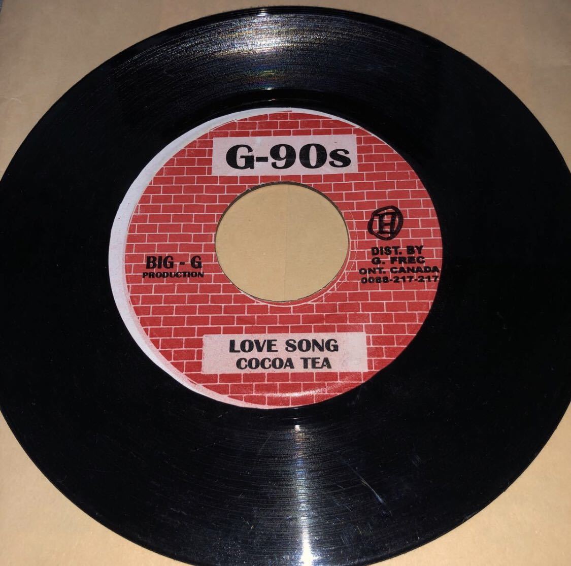COCOA TEA LOVE SONG 7インチ レコード - Love Cocoa Love(7