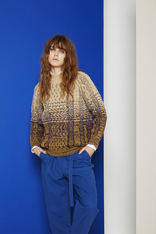 新品 COOHEM 米富繊維 グラデーションニット 