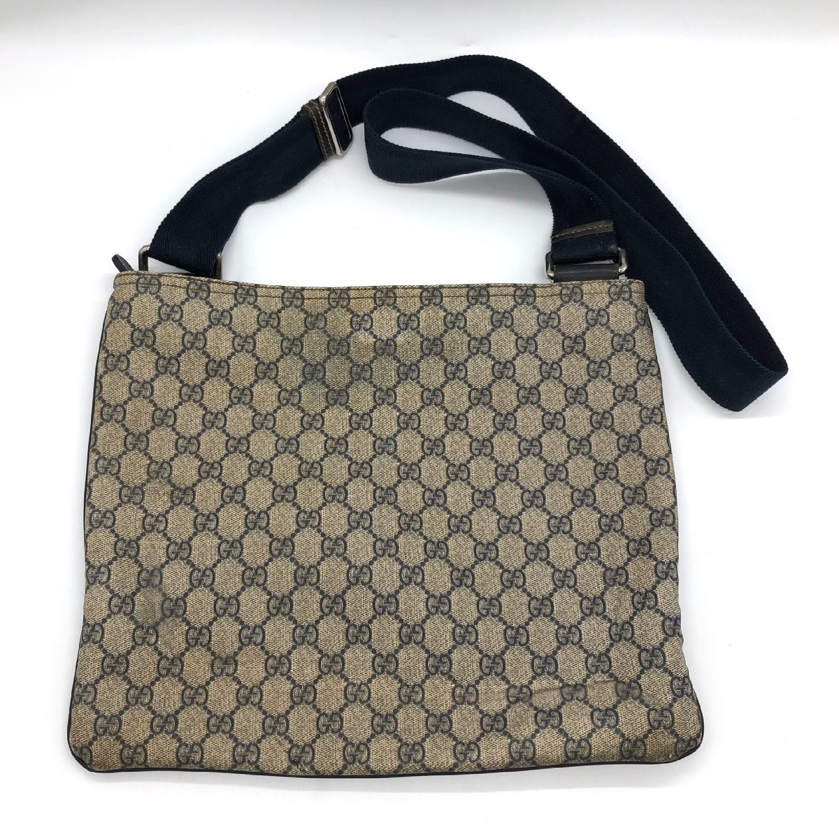 良品】GUCCI ショルダーバッグ クロスボディ GG柄 PVC レザー GG 
