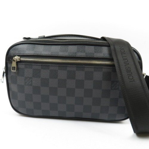 本物保証，新品 59076 1円スタート LOUIS VUITTON ルイヴィトン 極 アンブレール ショルダーバッグ ダミエグラフィット ボディバッグ メンズ(ダミエ・グラフィット)｜売買されたオークション情報、yahooの商品情 かばん、バッグ