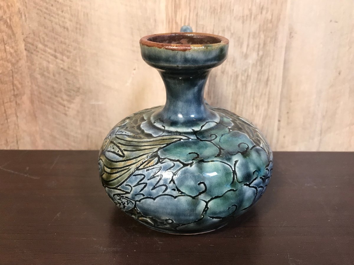 ☆中古☆ 壺屋 琉球 カラカラ 酒器 龍紋 徳利 ☆中古☆壺屋琉球