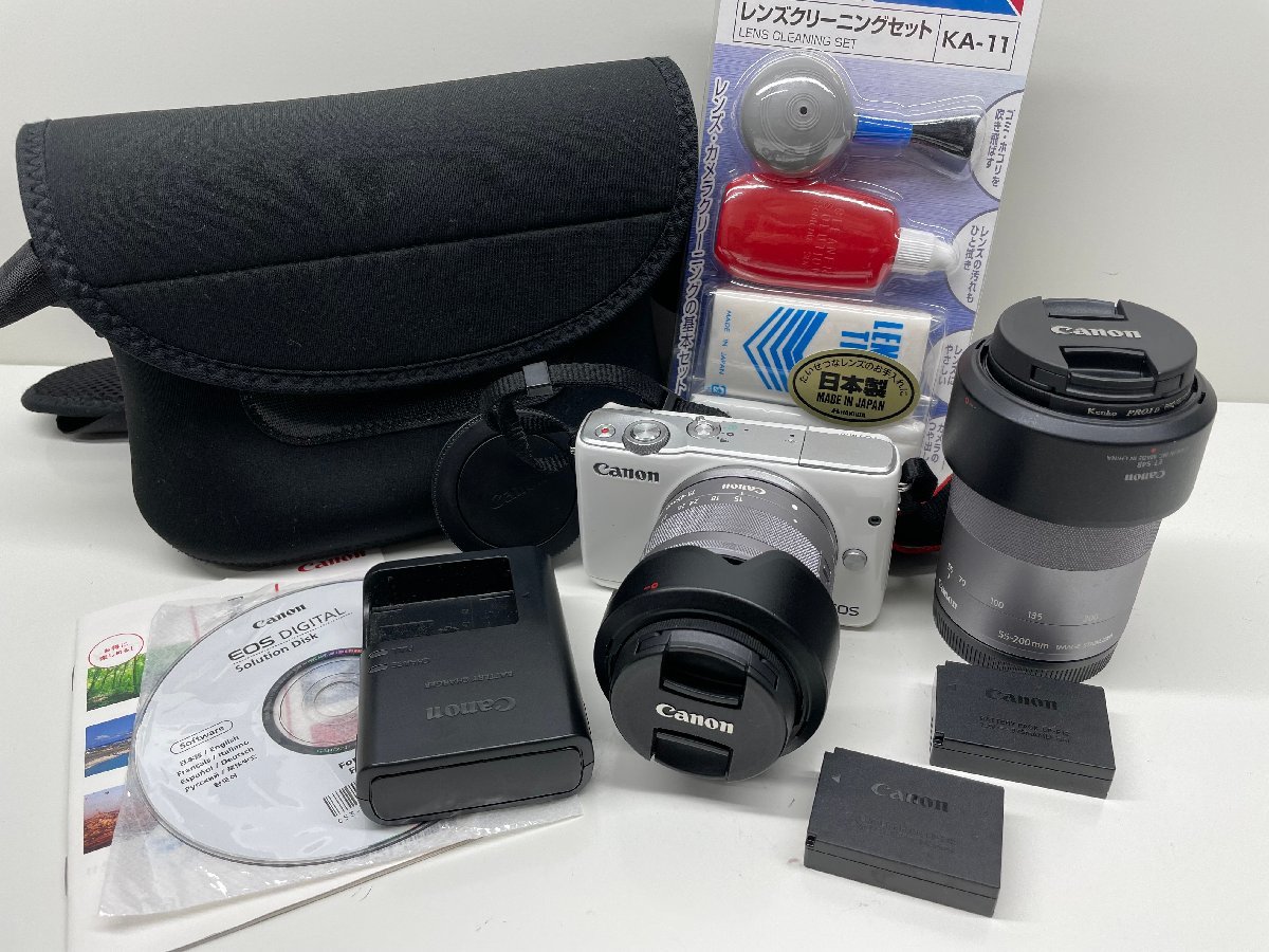 美品 Canon EOS M10 EF-M 15-45mm 1:3.5-6.3 /マクロレンズ 55-200mm 美品 Canon EOS M10 EF-M 15-45mm 1:3.5-6.3 /マクロレンズ 55-200mm