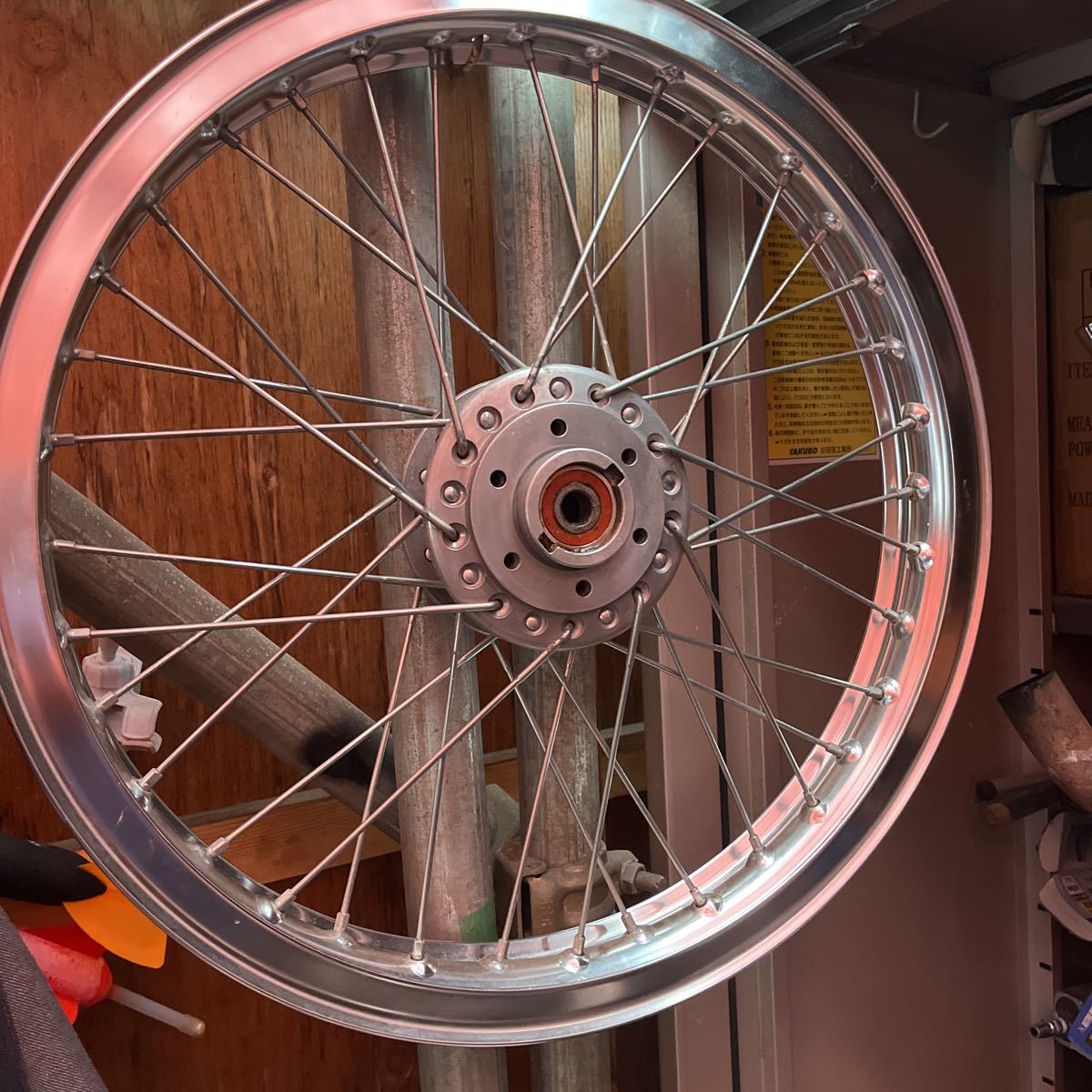 美品 gs400 GT550 GT380 GS400 EXCEL Hリム ホイールセット 売り切り 