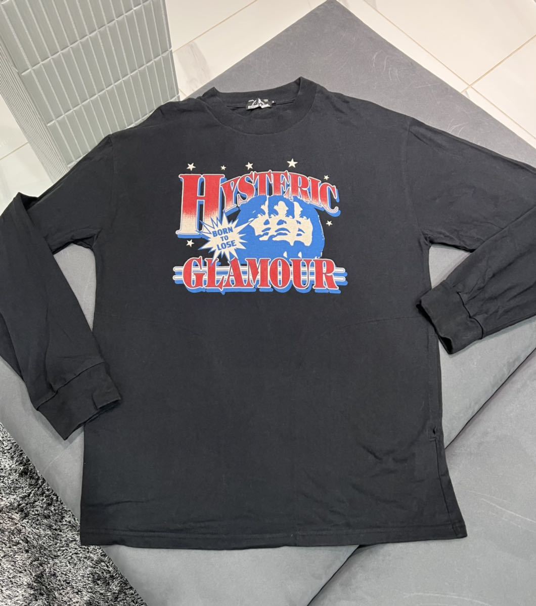 ヒステリックグラマー　ヒステリック　OLD アーカイブ　ロゴ　長袖　ロンT HYSTERIC GLAMOUR（ヒステリックグラマー） 長袖Tシャツ MEDIUM