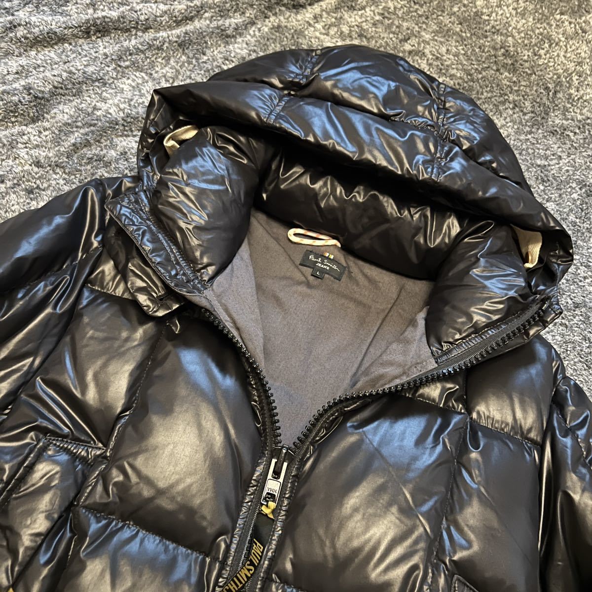 10ポールスミス Paul Smith ダウンジャケット ブラック黒 Lサイズ