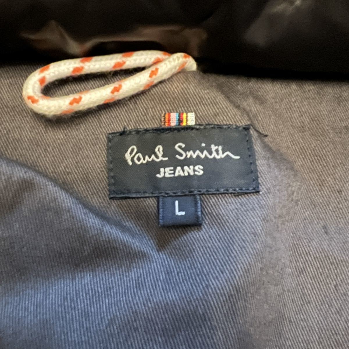 10ポールスミス Paul Smith ダウンジャケット ブラック黒 Lサイズ